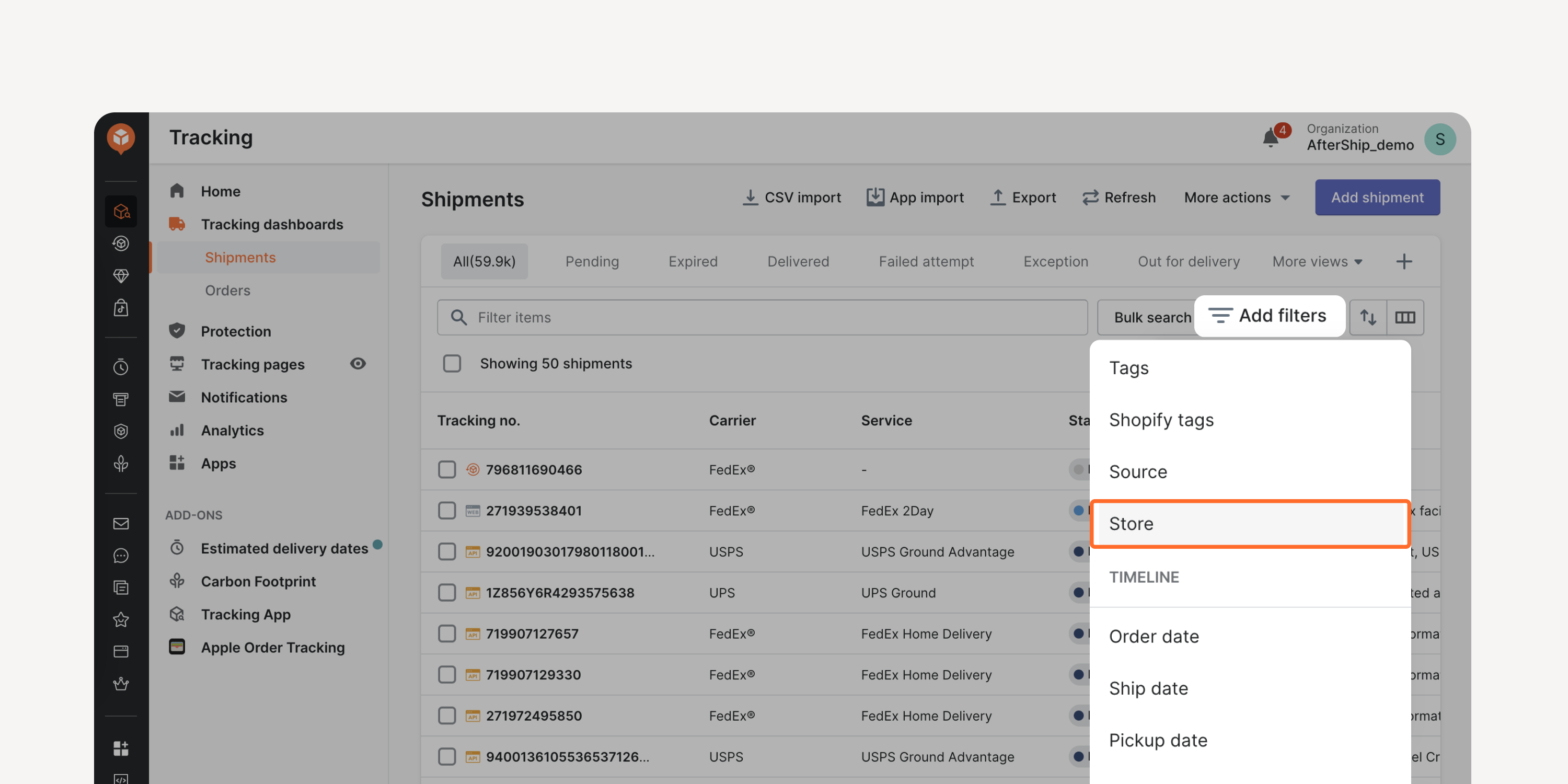 “Store” Filter in Shipments Dashboard.png
